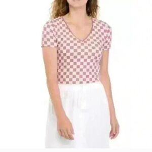 Belle du Jour Short Sleeve V-Neck Tiny T-Shirt